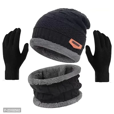 Winter Wear for Women Winter Cap for Men Woolen Cap for Men-thumb0