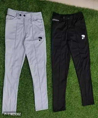New Lycra Casual Trousers For Men Pack Of 2