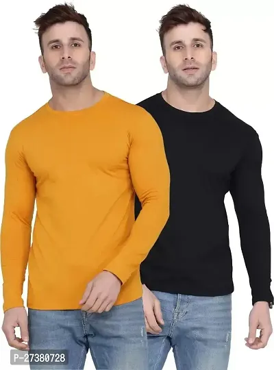 Trendy Cotton Blend T-shirt for Men - Pack of 2