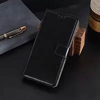 AllGuds Oppo A3S / Realme C1 Flip Case Leather Finish | Inside TPU with Card Pockets | Wallet Stand and Shock Proof | Magnetic Closing | Complete Protection Flip Cover for Oppo A3S (Black)-thumb3