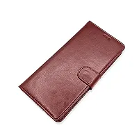 AllGuds Vivo Y35 Back Cover , Vivo Y35 Flip Cover (Brown)-thumb3