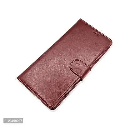 AllGuds Vivo Y35 Back Cover , Vivo Y35 Flip Cover (Brown)-thumb4