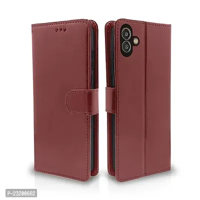 AllGuds SAMSUNG GALAXY M13 5G FLIP COVER (Brown)