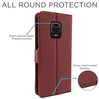 AllGuds Flip cover for Mi Redmi Note 9 Pro (Brown)-thumb2