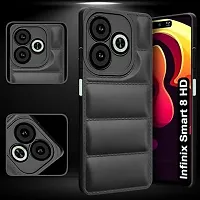 AllGuds Back Case Cover for Infinix Smart 8 HD | Compatible for Infinix Smart 8 HD Back Cover | Matte Soft Case | Liquid Silicon | Puff Case for Infinix Smart 8 HD with Camera Protection | (Black)-thumb2