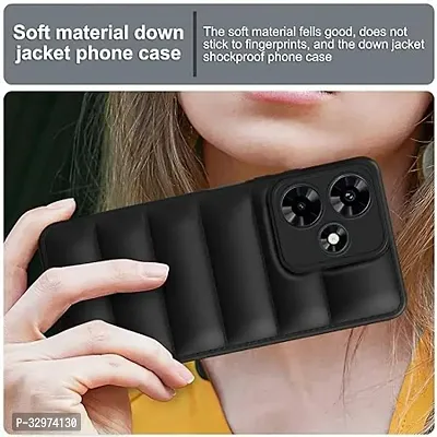 AllGuds - Solimo Puffer Case Camera Protection Soft Back Cover for Infinix Hot 30i - Black-thumb4