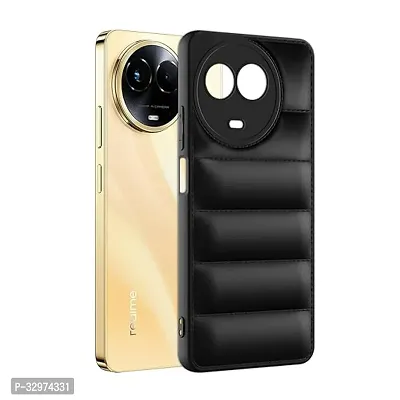 AllGuds Puffer Edition Silicone Case Cover for Realme 11X 5G | Scratch Resistance Mobile Cover, Camera Protection Case Compatible with Black-thumb2