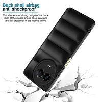 AllGuds Puffer Edition Silicone Case Cover for Realme 11X 5G | Scratch Resistance Mobile Cover, Camera Protection Case Compatible with Black-thumb2