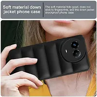 AllGuds Puffer Edition Silicone Case Cover for Realme 11X 5G | Scratch Resistance Mobile Cover, Camera Protection Case Compatible with Black-thumb3