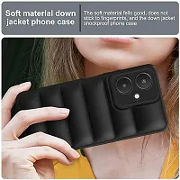 AllGuds Back Case Cover for Mi Redmi 13C 4G / Poco C65 | Matte Soft Case | Liquid Silicon Puff Case for Mi Redmi 13C 4G / Poco C65 with Camera Protection | (Black)-thumb3