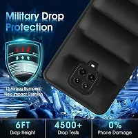 AllGuds Silicone Shockproof Bumper Corner with Ultimate Protection Back Cover for Mi Redmi Note 9 Pro, Mi Redmi Note 9 Pro Max, Poco M2 Pro (Black )-thumb2