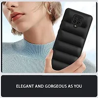 AllGuds Silicone Shockproof Bumper Corner with Ultimate Protection Back Cover for Mi Redmi Note 9 Pro, Mi Redmi Note 9 Pro Max, Poco M2 Pro (Black )-thumb3