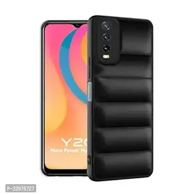 AllGuds Soft Silicon Transparent Back Cover for Vivo Vivo Y20 / Y20i / Y20A / Y20G / Y20T / Y12s / Y12G (Flexible| Silicone| Black)-thumb3