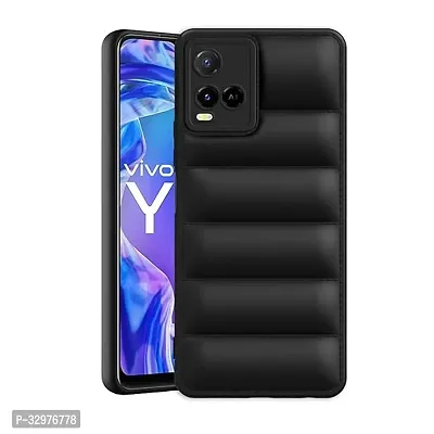 AllGuds Back Cover Case Flexible for ( Vivo Y33t / Y33s / Y21 ) (Silicone | Bumper TPU) - Black