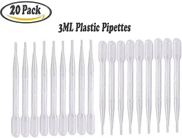 SPYLX 5 Sizes Plastic Beakers Measuring Cups Set(50, 100, 250, 500, 1000ML) and 20 Pack Clear 3ml Graduated Transfer Pipettes-thumb2