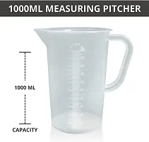 Spylx Polypropylene Measuring Jug with Handle Pour Spout Container for Kitchen Lab-thumb4