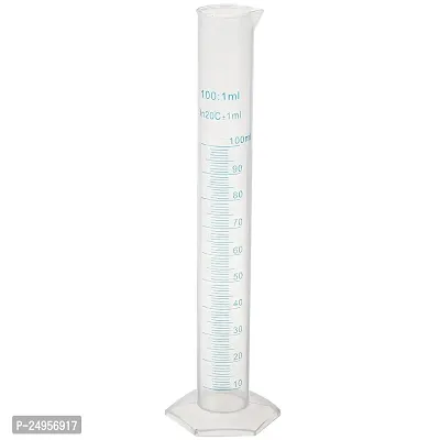 SPYLX Plastic Measuring Cylinder Transparent Graduated Cylinder's for Laboratory Test