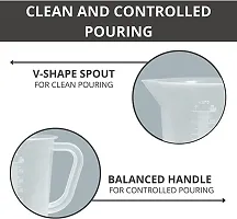 Spylx Polypropylene Measuring Jug with Handle Pour Spout Container for Kitchen Lab-thumb3