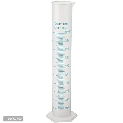 SPYLX Plastic Measuring Cylinder Transparent Graduated Cylinder's for Laboratory Test (1000 ML, 1)-thumb0