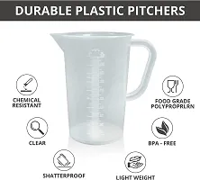 Spylx Polypropylene Measuring Jug with Handle Pour Spout Container for Kitchen Lab-thumb2