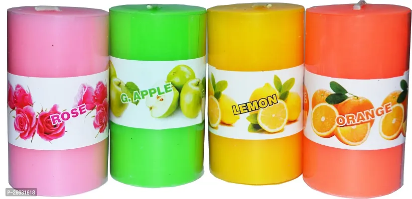 Decorative Designer Candles Pack of 4