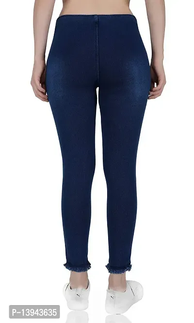 Mid Waist Ankle Length Leggings For Women, Casual Wear, Skin Fit