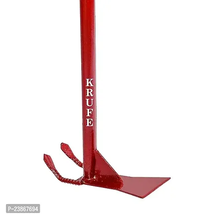 Durable Heavy Duty Gardening And Agriculture Hoe, Spade, Shovel (Red, Design 2)