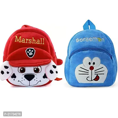 SHIWORLD Marshall  Doremon Combo Kids School Bag Cute Backpacks for Girls/Boys/Animal Cartoon Mini Travel Bag Backpack for Kids Girl Boy 2-6 Years