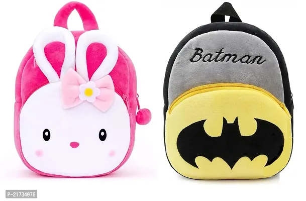 SHIWORLD Konggi  Batman Combo Kids School Bag Cute Backpacks for Girls/Boys/Animal Cartoon Mini Travel Bag Backpack for Kids Girl Boy 2-6 Years