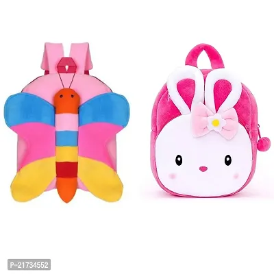 SHIWORLD Butterfly  Konggi Combo Kids School Bag Cute Backpacks for Girls/Boys/Animal Cartoon Mini Travel Bag Backpack for Kids Girl Boy 2-6 Years