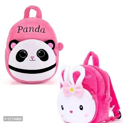 SHIWORLD Pink Panda  Konggi Combo Kids School Bag Cute Backpacks for Girls/Boys/Animal Cartoon Mini Travel Bag Backpack for Kids Girl Boy 2-6 Years