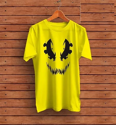 CSK Store Funky Face Design Round Neck T-Shirt for Men