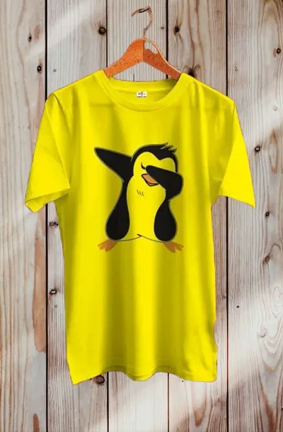 CSK Store Peguin Design Round Neck T-Shirt for Men