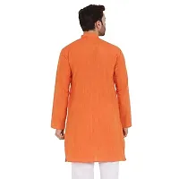 LatestPlus Men's Solid Cotton Blend Ethnic Wear Regular Full Sleeve Kurta-thumb1