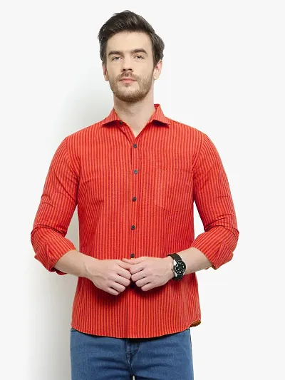 Latest Chikan Men's Regular Fit Full Sleeve Casual Shirt