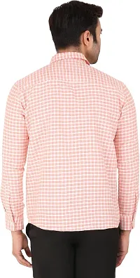 Comfortable Red Cotton Blend Long Sleeves Casual Shirt For Men-thumb1