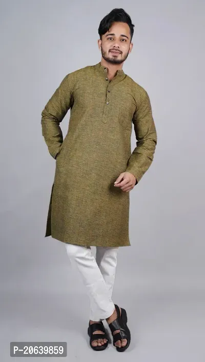 Reliable Cotton Blend Kurta For Men-thumb0