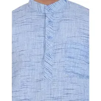 LatestPlus Men's Solid Cotton Blend Ethnic Wear Regular Full Sleeve Kurta-thumb3