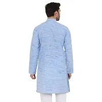 LatestPlus Men's Solid Cotton Blend Ethnic Wear Regular Full Sleeve Kurta-thumb1