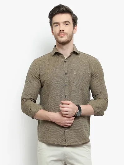Trendy Solid Long Sleeves Shirts for Men
