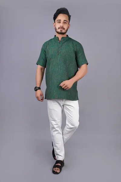 Trendy Cotton Blend Kurtas For Men 
