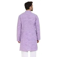 LatestPlus Men's Solid Cotton Blend Ethnic Wear Regular Full Sleeve Kurta-thumb1