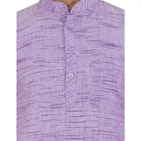LatestPlus Men's Solid Cotton Blend Ethnic Wear Regular Full Sleeve Kurta-thumb3