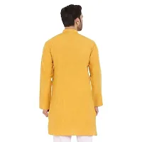 LatestPlus Men's Solid Cotton Blend Ethnic Wear Regular Full Sleeve Kurta-thumb1