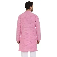 LatestPlus Men's Solid Cotton Blend Ethnic Wear Regular Full Sleeve Kurta-thumb1