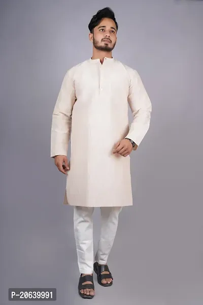 Reliable Cotton Blend Kurta For Men-thumb0