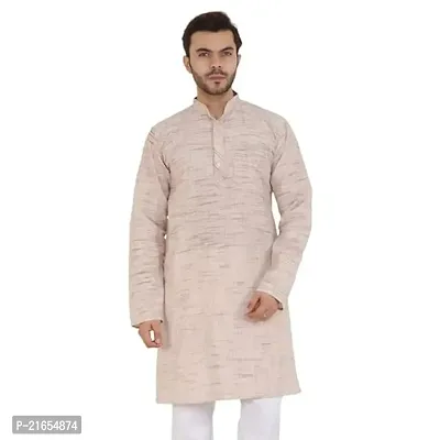 LatestPlus Men's Solid Cotton Blend Ethnic Wear Regular Full Sleeve Kurta