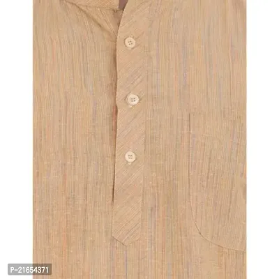 LatestPlus Men's Solid Cotton Blend Ethnic Wear Regular Full Sleeve Kurta-thumb4