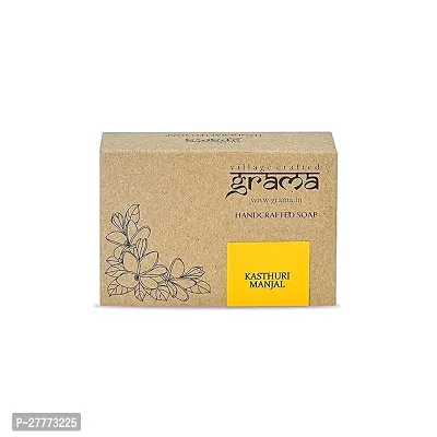 Grama Handcrafted Kasthuri Manjal Soap Pack of 1