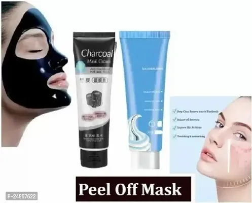 Glow More Charcoal Mask And Ice Cream Mask- Pack Of 2